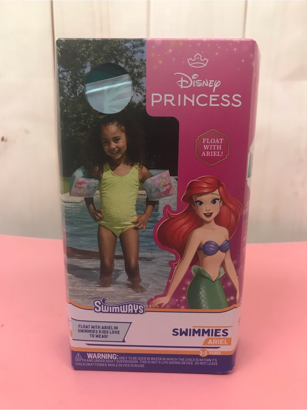 Disney Princess Ariel Swimways Swimmies Arm Floaties - Pink size 3-5 year olds